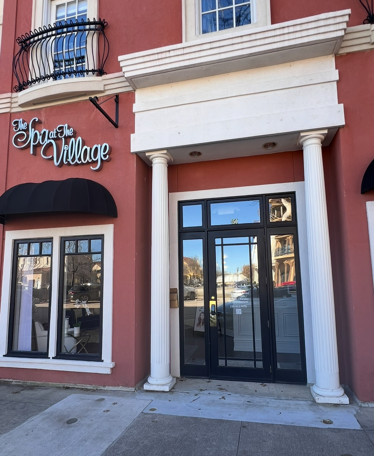 Exterior of the building entrance for Refined Vein Aesthetics